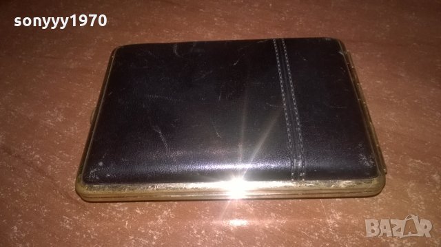 v.h germany-gold табакера с кожени страници-внос франция, снимка 5 - Колекции - 28186380