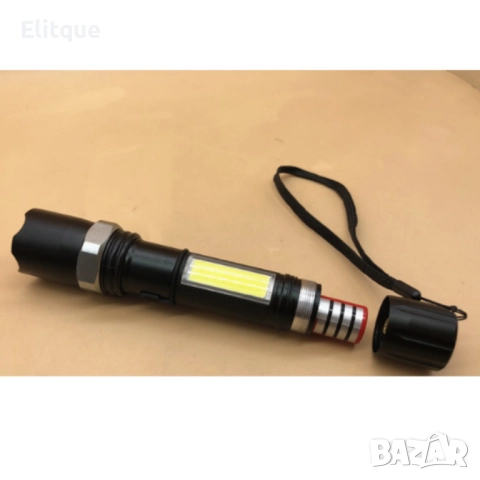 Фокусиращ LED фенер  с мащабиране и дълга втора лампа 15W FL33, снимка 6 - Други - 52806472