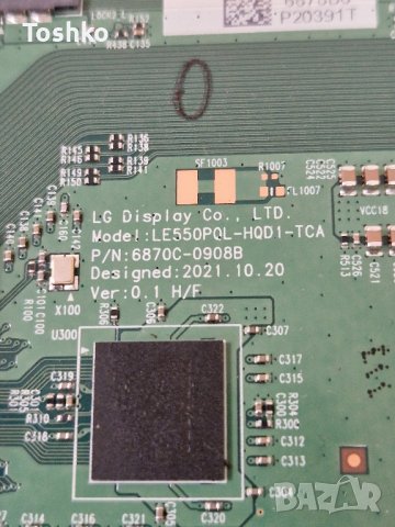 TCON BOARD LE550PQL-HQD1-TCA 6870C-0908B TV LG OLED42C21LA, снимка 2 - Части и Платки - 43170288