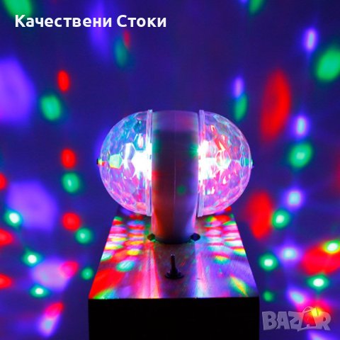 🔮 Диско LED лампа с въртяща се крушка, снимка 14 - Лед осветление - 43062883