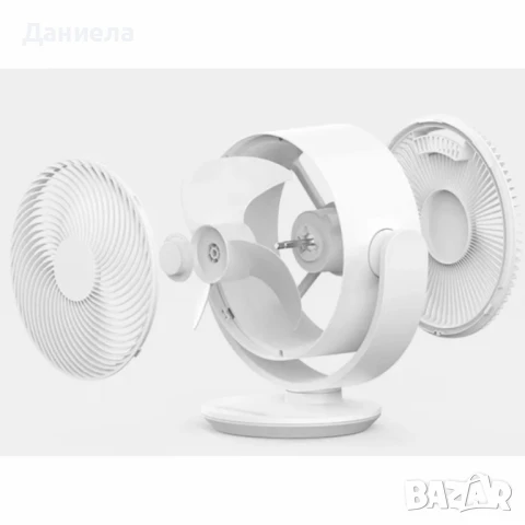 Настолен вентилатор Diplomat DFX-636, 8", 50W, 3D циркулация, 3 скорости, механично управление, снимка 5 - Вентилатори - 50972546