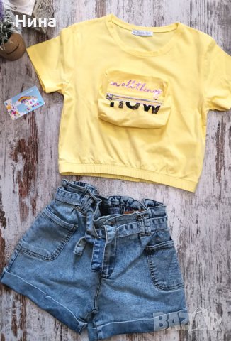 Тийн къса тениска NK, снимка 2 - Детски тениски и потници - 32699381