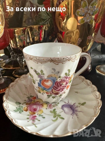 Dresden Germany  Circa 1901 The Carl Thieme porcelain company was founded in 1886 Код P1916, снимка 5 - Декорация за дома - 53388770