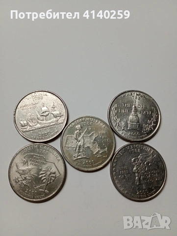 САЩ 1/4 КУОРТЪР ДОЛАР 2000 Г 