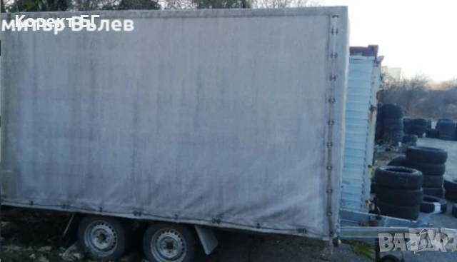 Ремарке Понгратц ПА 3000 Т Pongratz PA 3000 T 2 две оси и брезент. Намира се в град Габрово , снимка 2 - Ремаркета - 51232420