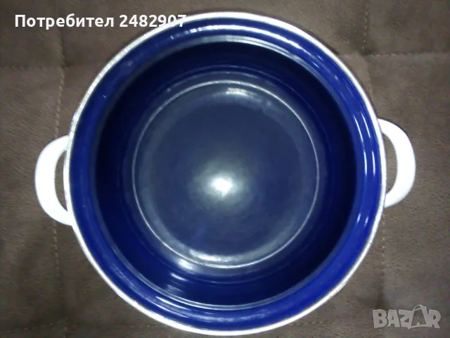 Емайлирана тенджера - ретро, снимка 5 - Съдове за готвене - 48639058