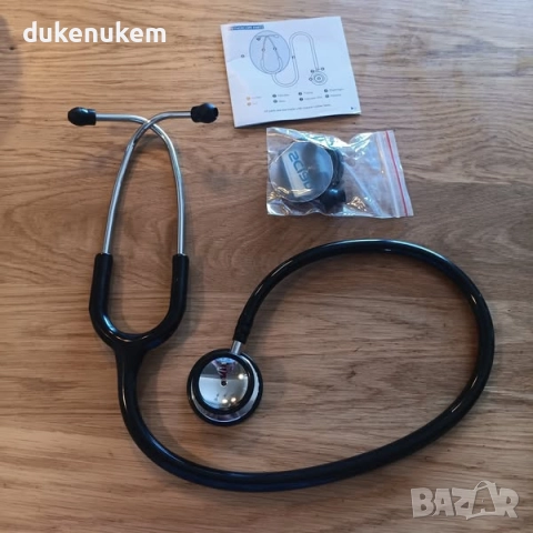 Стетоскоп с двойна глава за лекари и студенти, с калъф, снимка 7 - Друга електроника - 52035025