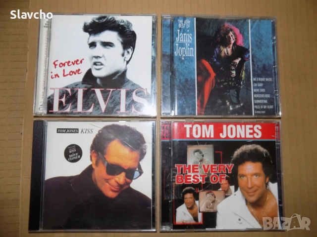 Компакт дискове на - Elvis Presley/Best Of Janis Joplin/ сър Том Джоунс/ The Very Best Of Tom Jones 