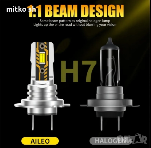 H7 Led автомобилни крушки, снимка 7 - Аксесоари и консумативи - 52577202