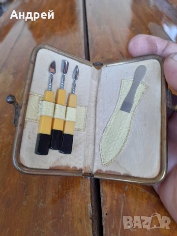 Стар дамски несесер за нокти #4, снимка 3 - Други ценни предмети - 32575259