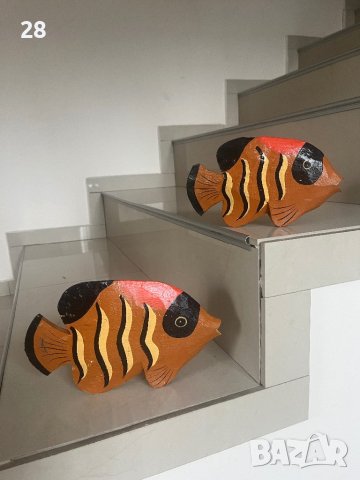 Дървени риби риба декорация статуетки, снимка 2 - Статуетки - 43524735