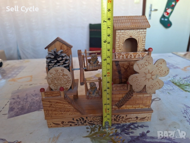 ✅ДЪРВЕНА МУЗИКАЛНА КЪЩИЧКА❗, снимка 5 - Антикварни и старинни предмети - 53253713