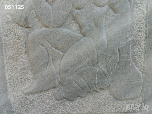 мраморна масивна плоча, ръчно дялана с фигура , снимка 10 - Антикварни и старинни предмети - 37332340