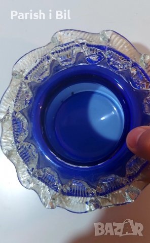 Ваза синя,малка, снимка 3 - Вази - 38875215