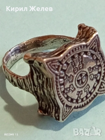 Авторски сребърен пръстен фентъзи дизайн майсторска изработка 48666, снимка 10 - Пръстени - 52918927