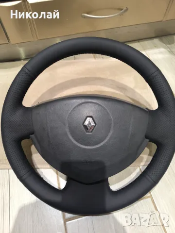 Волан кожен с аербека за рено клио 2005 година , снимка 2 - Части - 47712882