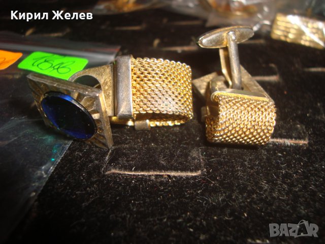 ПОЗЛАТЕНИ СТАРИННИ БРОНЗОВИ БУТОНЕЛИ ЛУКСОЗНИ КОПЧЕТА с ФАСЕТИРАН СКЪПОЦЕНЕН КРИСТАЛ 23406, снимка 7 - Антикварни и старинни предмети - 33405997