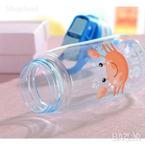 Детско шише за вода със сламка, снимка 3 - Прибори, съдове, шишета и биберони - 43937735