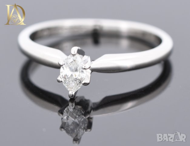 Нов Златен Пръстен с 0.20кт Естествен Диамант, снимка 2 - Пръстени - 42937349