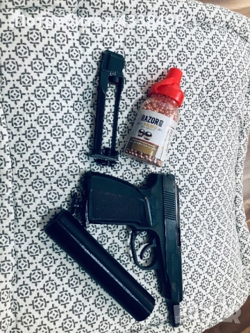 Продавам въздушен пистолет Байкал MP654K 4.5 mm, снимка 8 - Въздушно оръжие - 52827023