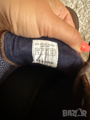 Сникърси оригинални U.S. Polo Assn от естествена кожа, снимка 11 - Спортни обувки - 51830704