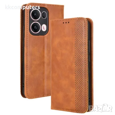 Oppo Reno13 Pro Retro-skin Magnetic Кожен Калъф и Протектор, снимка 4 - Калъфи, кейсове - 49824678