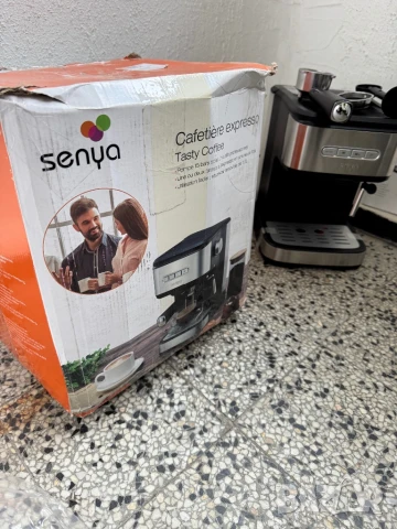 Еспресо Кафемашина Senya SYBF-CM008, Капучино Машина с Мляко Пенообразувач, 15 bar!, снимка 5 - Кафемашини - 51351093