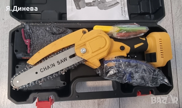 Мини акумулаторен трион, снимка 2 - Градинска техника - 52672744