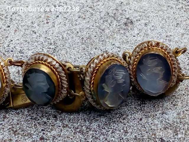 Гривна със седефени камеи, снимка 2 - Гривни - 32221869