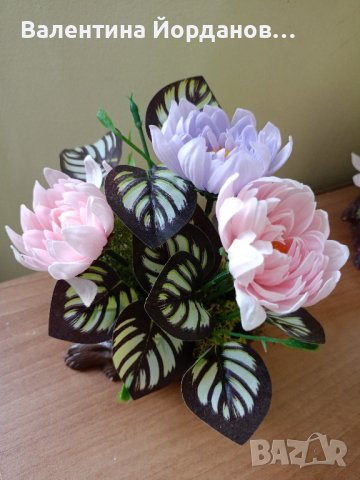 декорация със сапунени цветя , снимка 8 - Декорация за дома - 43821787