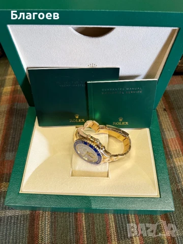 Часовник:Rolex Yacht-Master  18k  Gold, снимка 4 - Мъжки - 30505137