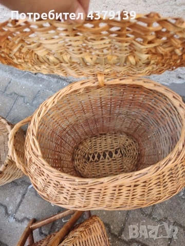 Плетени кошници,кош и поставка за списания, снимка 6 - Други стоки за дома - 51541375