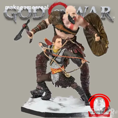 Екшън фигура God of War - Kratos & Atreus, снимка 4 - Аксесоари - 49455876