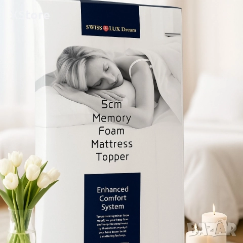 Топ матрак от мемори пяна Swiss Lux Dream, снимка 2 - Матраци - 51852455