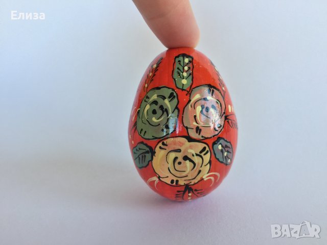 Великденско яйце, дървено №9 -  рози 2, снимка 3 - Декорация за дома - 38194448