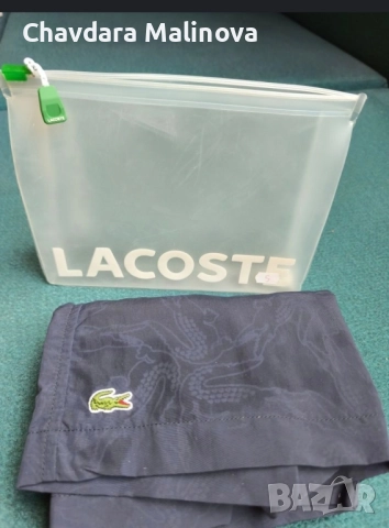 Lacoste Navy Blue Плувни шорти Размер S, снимка 5 - Бански - 51781612