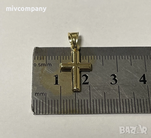 Златен кръст 0.56гр., снимка 4 - Колиета, медальони, синджири - 52651680