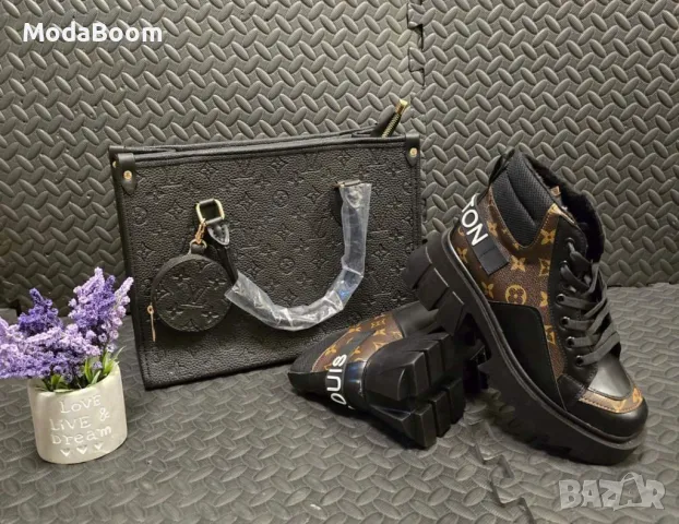 Louis Vuitton Стилен Дамски Комплект , снимка 2 - Маратонки - 48043148