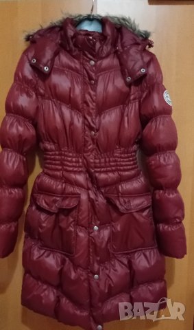 Дълго зимно яке Бордо John Baner, снимка 7 - Якета - 43829270