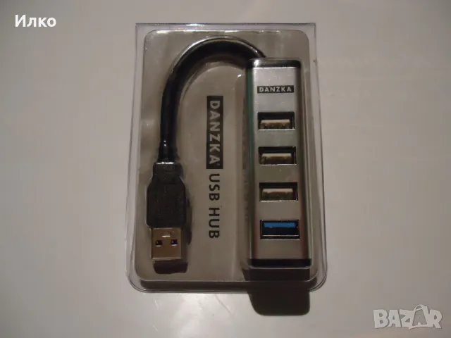USB HUB - 4 гнезда, снимка 2 - Кабели и адаптери - 50051100
