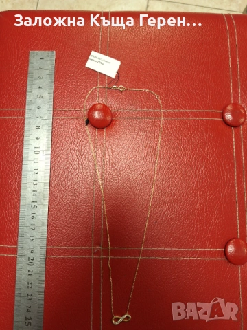 Златно колие 2.04гр.14к, снимка 4 - Колиета, медальони, синджири - 53323776