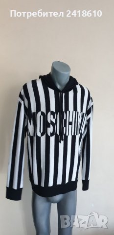 MOSCHINO Pullover Hooded Sweater Knit Wool Mens Size 48/M НОВО! ОРИГИНАЛ! Мъжки Вълнен Суичер!, снимка 16 - Суичъри - 39710303