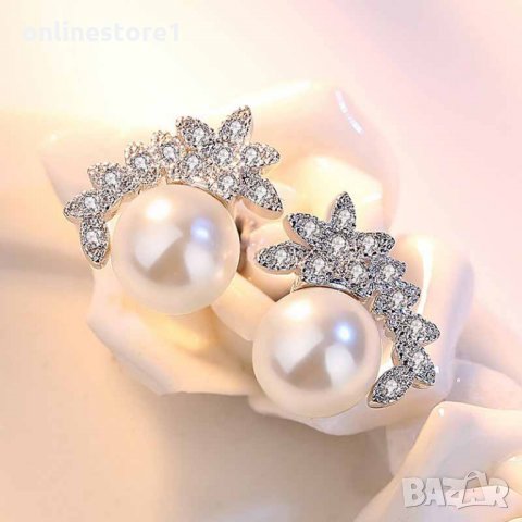 Сребърни Обеци Кокетна перла BJ401