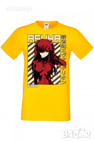 Мъжка тениска Neon Genesis Evangelion Asuka,Анимация,игра,Празник,Повод,