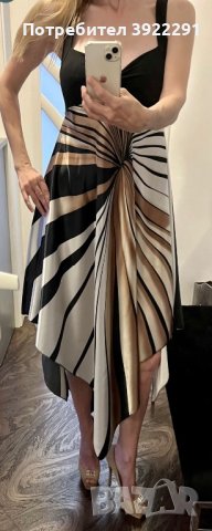 Луксозна рокля Elisabetta Franchi + подарък БЛУЗА, снимка 9 - Рокли - 43396257