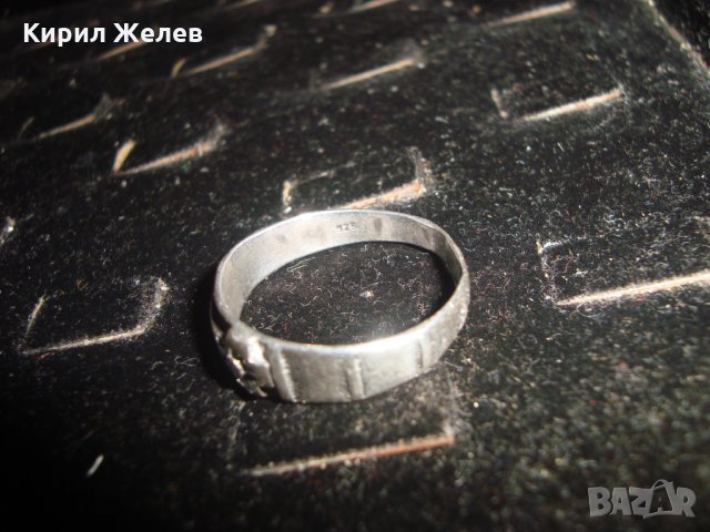 СРЕБЪРЕН КРЪСТООБРАЗЕН ПРЪСТЕН СРЕБРО 925 МАЙСТОРСКА ОРИГИНАЛНА БИЖУТЕРИЙНА ИЗРАБОТКА 22692, снимка 10 - Пръстени - 33133681