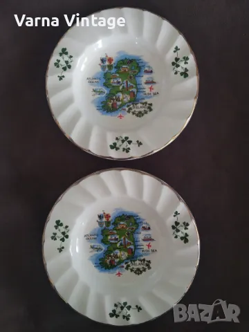 Колекционерска порцеланова чиния за карфици.Карта на Ирландия. Carrigdhoun Cork Ирландия. марк., снимка 6 - Колекции - 48136760