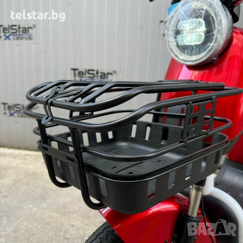 Eлектрически скутер TELSTAR EMAL 1200W с двойна седалка и възможност за педали Нов модел 2025, снимка 4 - Мотоциклети и мототехника - 52426374