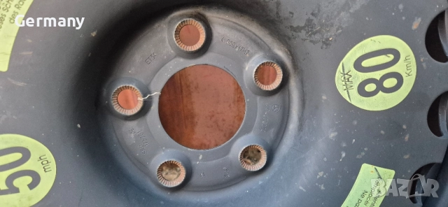 резервна гума патерица за мерцедес mercedes 5x112 17 цола, снимка 4 - Части - 52527792