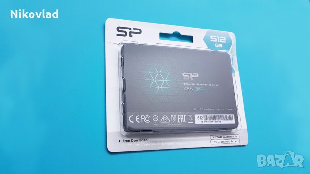 SSD SILICON POWER A55, 2.5", 512 GB, SATA3, снимка 4 - Твърди дискове - 35518961